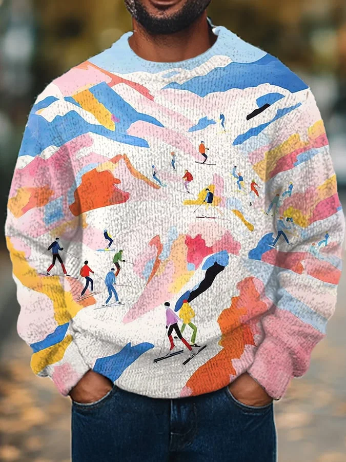 Men's Ski Enthusiast Knit Sweater