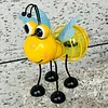Solar Bees Lights Solar LED Garden Lights Waterproof Cute Ant Statue Garden Decor 3D Metal Ants Art Decor for Garden Backyard Table Wall Decor