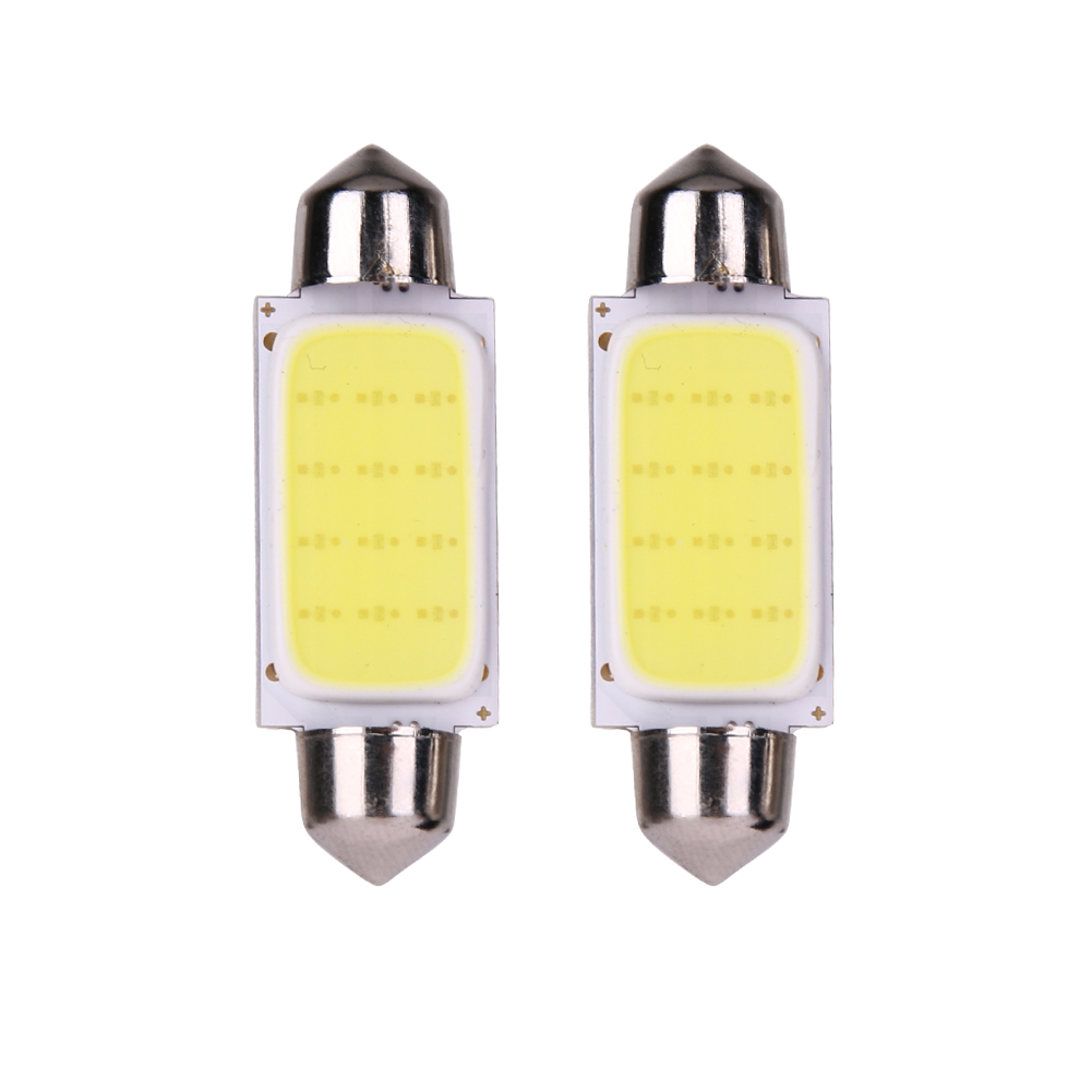 

2pcs 41mm COB SMD LED 12V Car Reading Bulb Map Light (white light), 501 Original