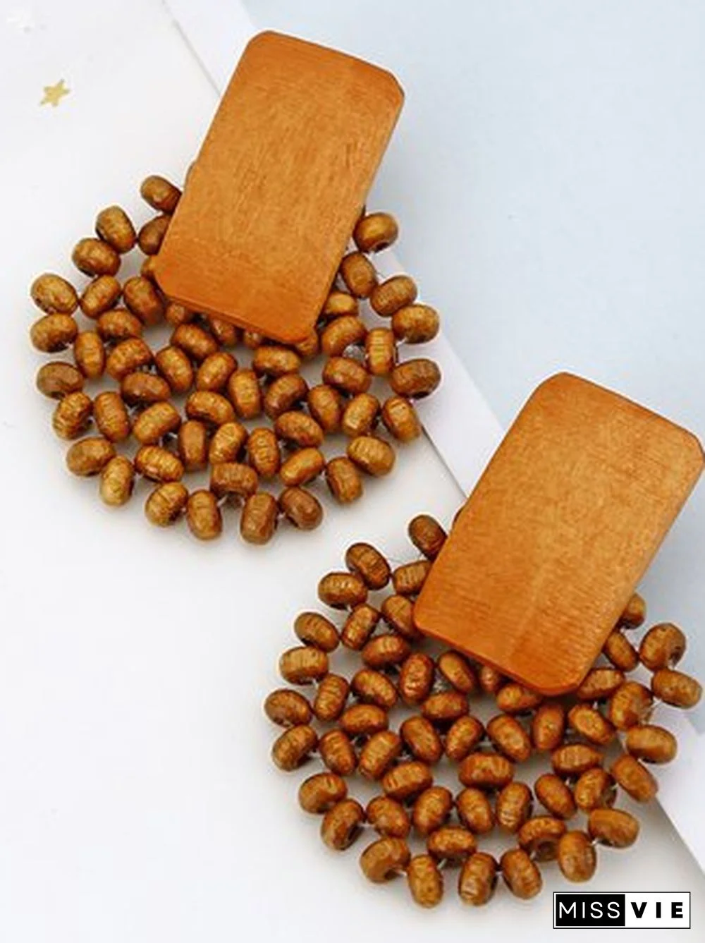 Vintage Wooden Earrings