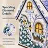 DIY Wooden House Diamond Art Painting Kit for Adults Home (Winter snowfield)