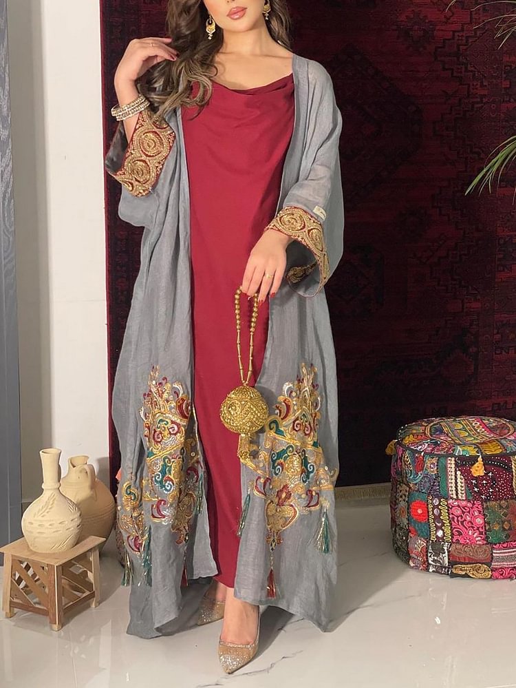 Casual Dress and Ethnic Print Tunic Set