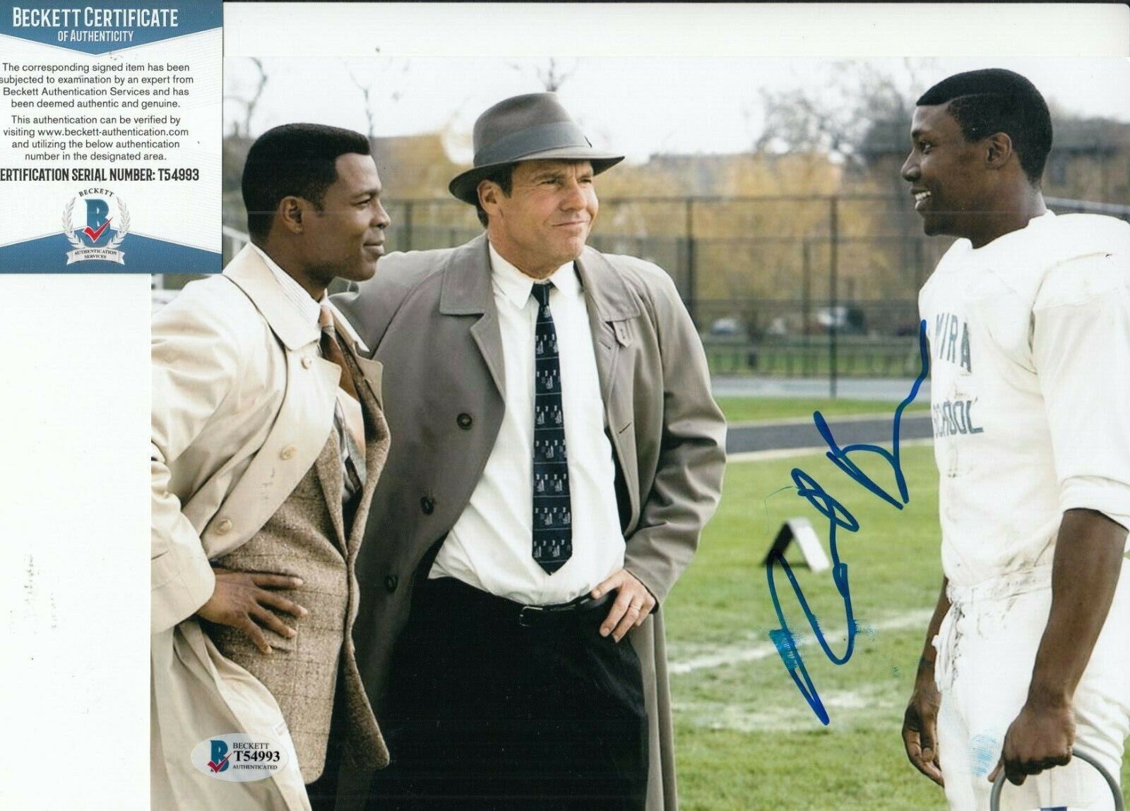 ROB BROWN signed (THE EXPRESS) *Ernie Davis* Movie 8X10 Photo Poster painting BECKETT BAS T54993