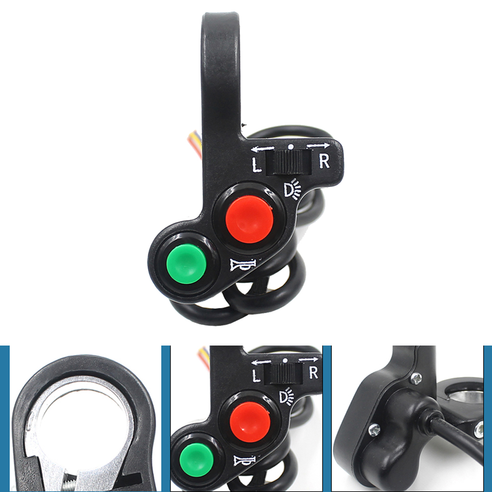 

Multi-function Motorcycle Offroad Horn Turn Signal On/Off Light Switch 12V, 501 Original