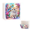 (US Local)Wall Mounted Cats Birds DIY Diamond Painting Storage Box for Art Crafts