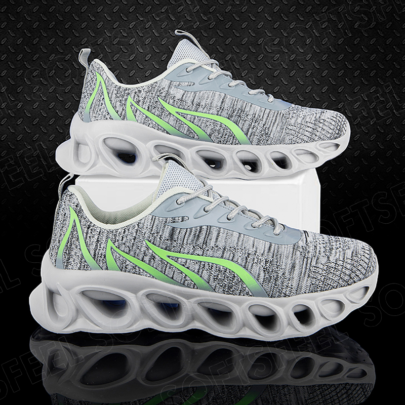 Softsfeel Women's Relieve Foot Pain Perfect Walking Shoes - Gray