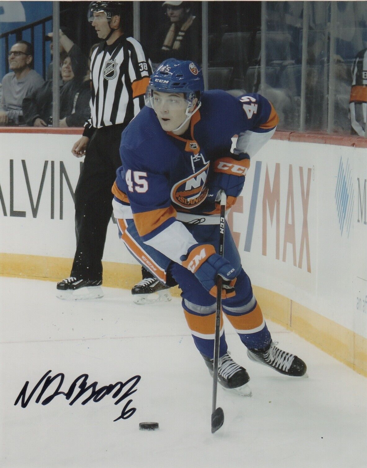 New York Islanders Noah Dobson Autographed Signed 8x10 NHL Photo Poster painting COA #8