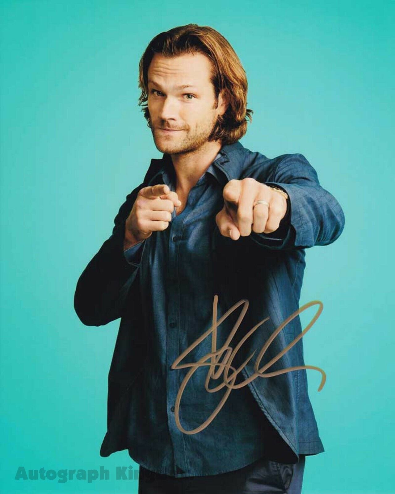 Jared Padalecki Sam Winchester Supernatural TV 8 x 10 Autographed Photo Poster painting (RP5)