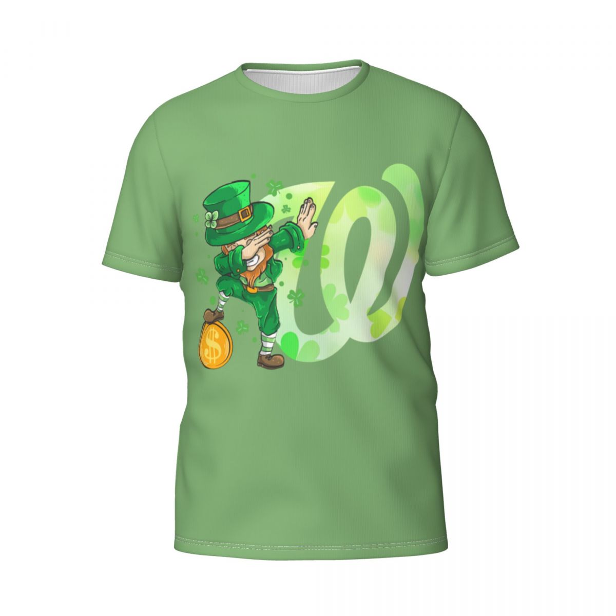 Washington Nationals St Patrick's Day Dabbing Leprechaun Men's T-Shirt