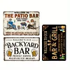 3PCS bi&egrave;re - Ensemble de panneaux en m&eacute;tal(20*30cm/30*40cm)