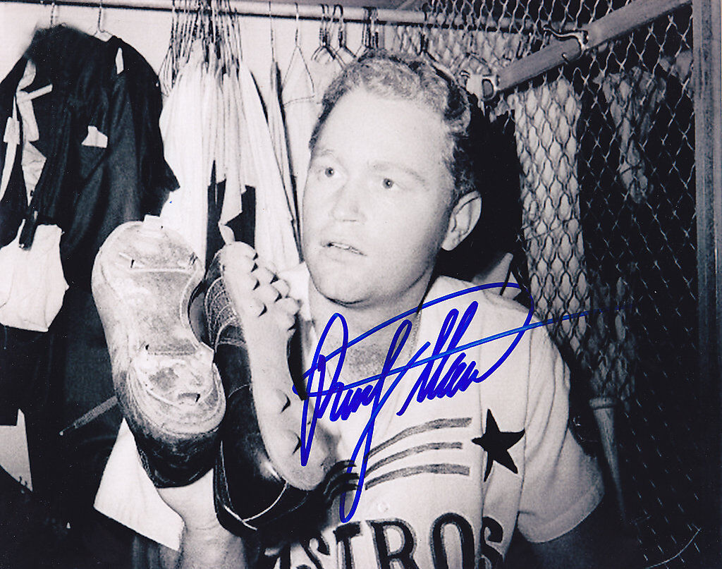 RUSTY STAUB HOUSTON ASTROS ACTION SIGNED 8x10