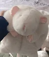 Handmade chubby white rat bag