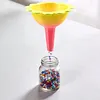 Gradient Color Diamond Painting Organizer Funnel Morning Glory Design Portable Drill Funnel for DIY Craft Easy Transfer Tools (Style B)