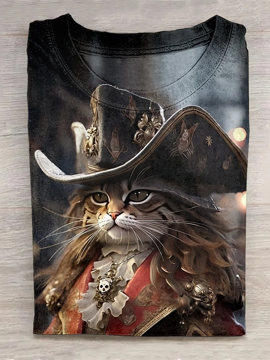 Captain Pirate Cat-1 T-shirt Eagerlys