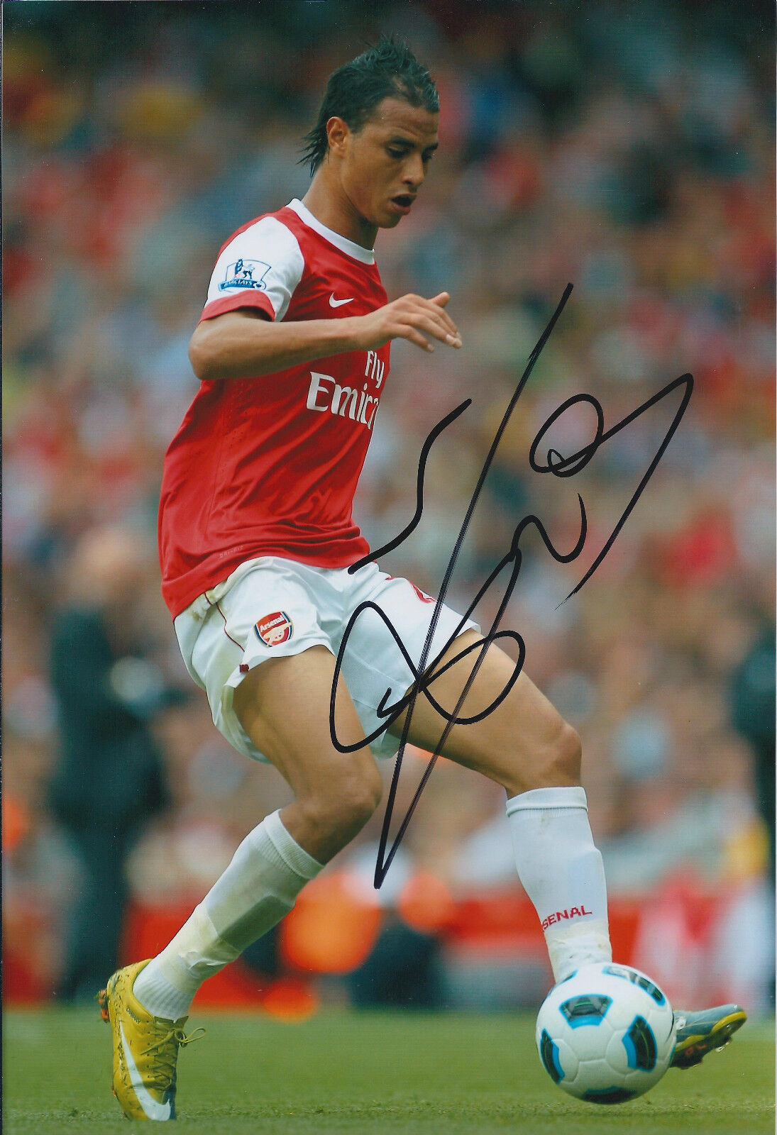 Marouane CHAMAKH Arsenal SIGNED COA Autograph 12x8 Photo Poster painting AFTAL Palace Rare