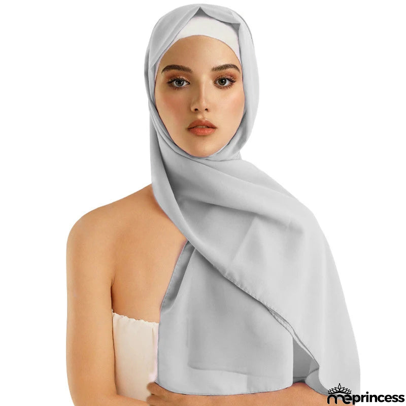 Women's Polyester Head Wrap Quick-Dry Solid Pattern Trendy Scarves
