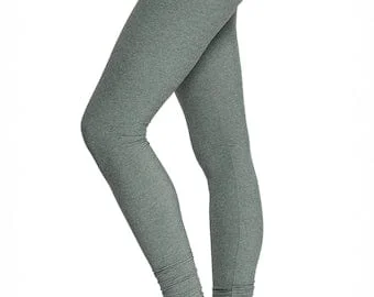 pornhint Pornhint New Alinamalina Extra Long Yoga Leggings - Special Olive Leggings with Spats - Women's Yoga Bottoms