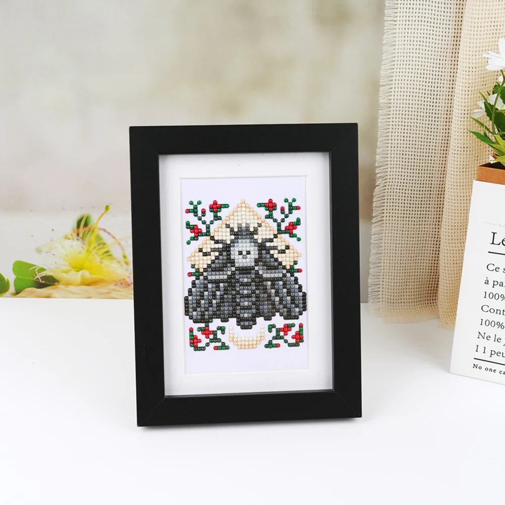 16pcs Demon DIY Mini Partial Round Diamond Painting Set Desktop Decor No Frame(12*17cm)