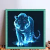 Tiger-11CT Stamped Cross Stitch 45*45cm tapestrymarket