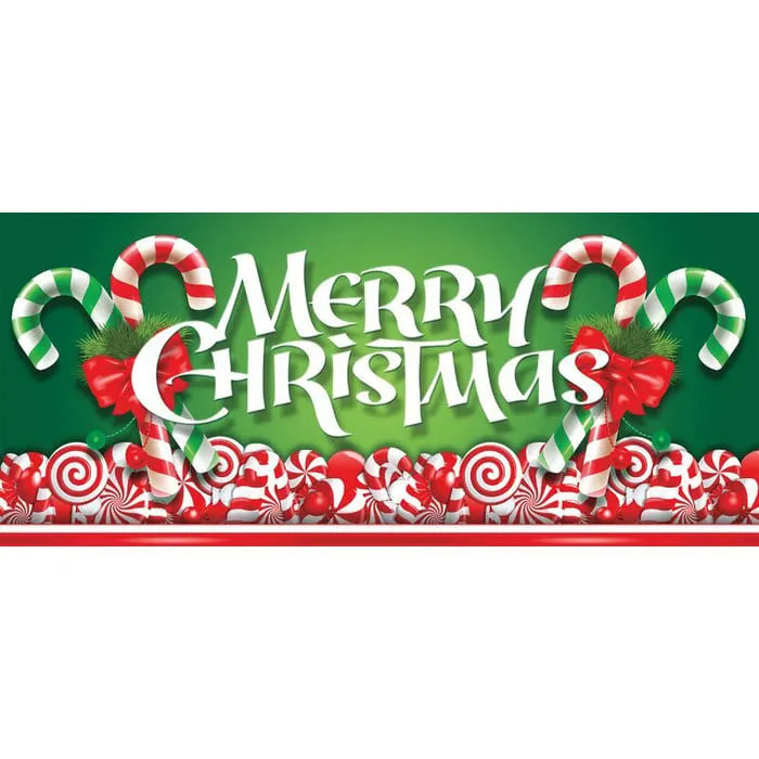 Candy Garage door banner