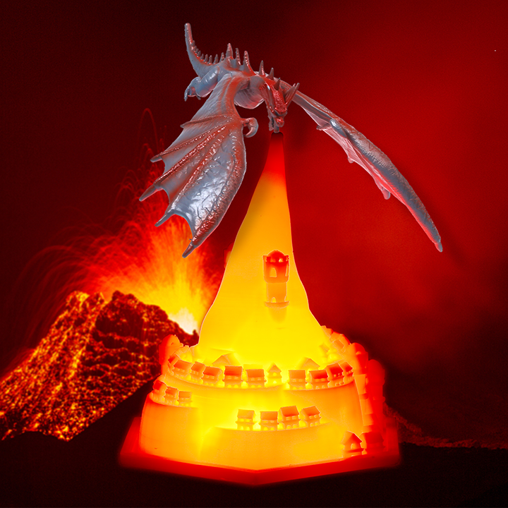 Heritage House Mystical Dragons Collection with LED Light Base