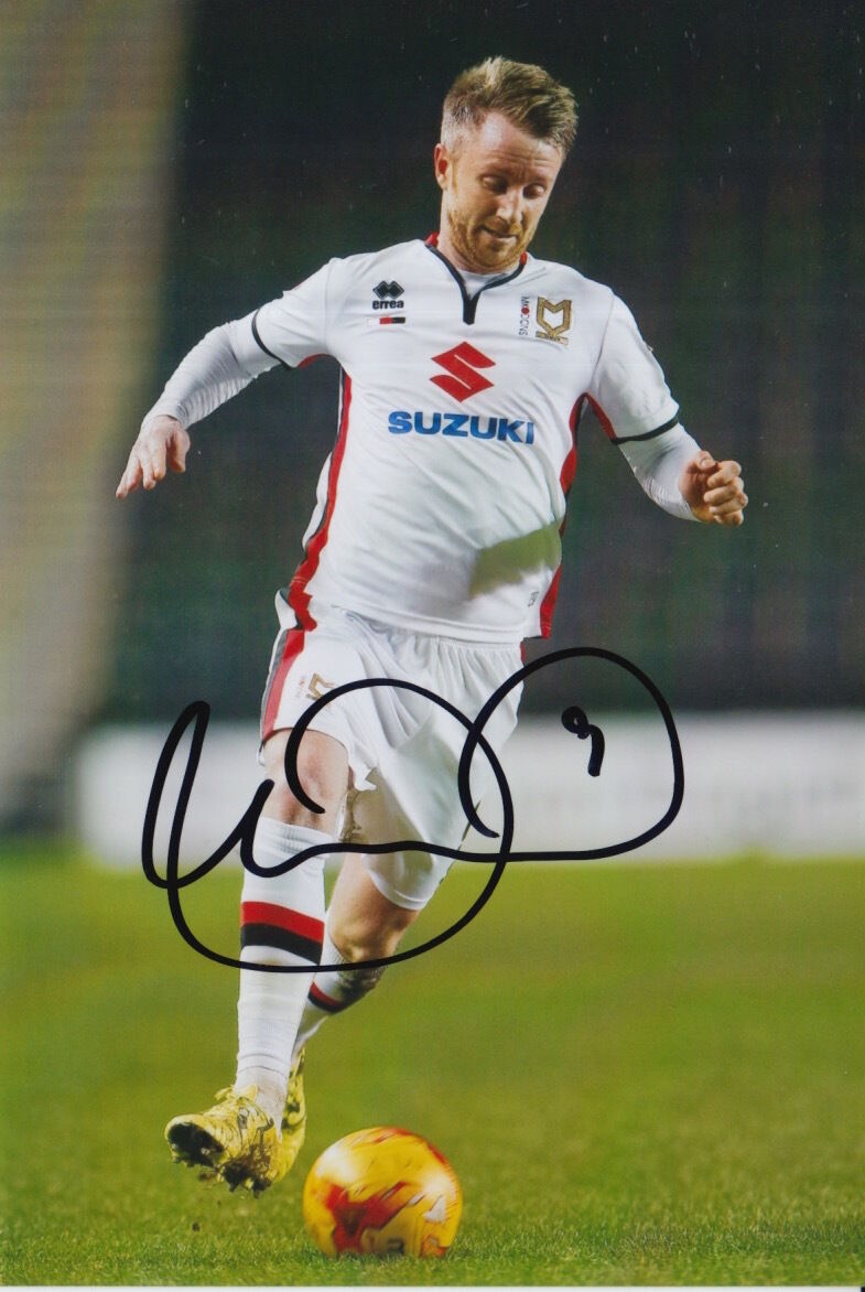 MK DONS HAND SIGNED DEAN BOWDITCH 6X4 Photo Poster painting 1.