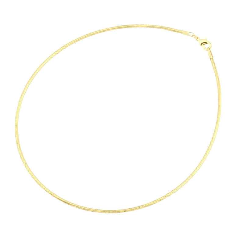 Minimalist Solid Color Copper Plating 18k Gold Plated Choker