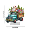 >SALE<Christmas Acrylic Special Shape Santa Claus Gift Truck Desktop Diamond Art Kits