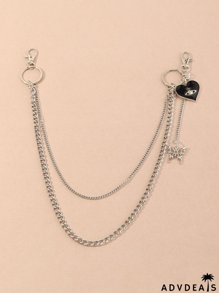 Heart Charm Pant Chain
