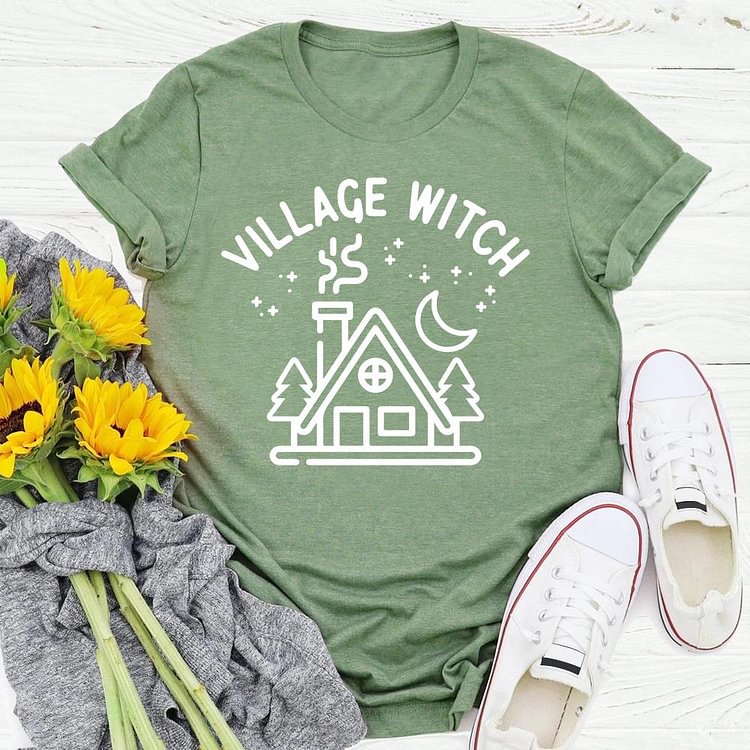 ANB - Village witch village life Retro Tee -04059