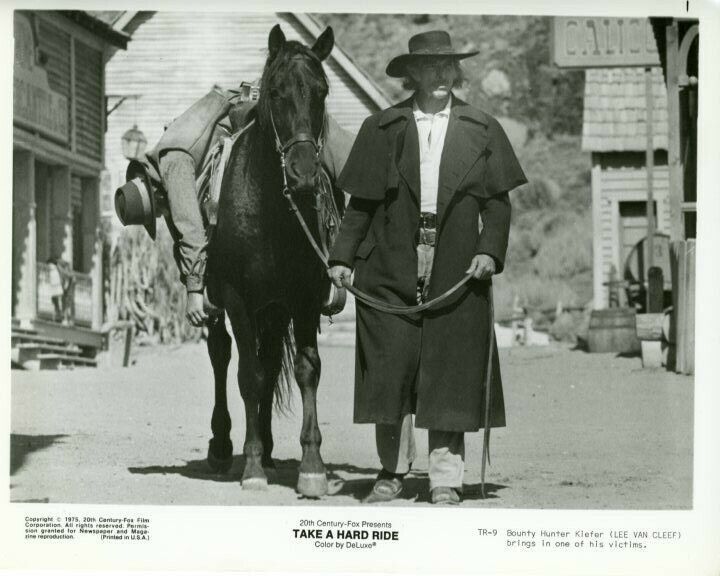 Lee Van Cleef Take a Hard Ride 1975 Original 8x10 Press Photo Poster painting