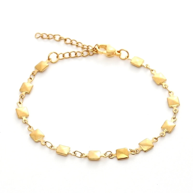 Minimalist Heart Shape Solid Color 304 Stainless Steel Bracelets Necklace