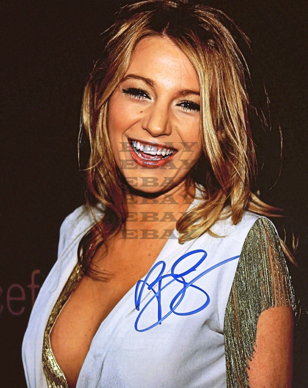 Blake Lively Autographed Signed 8x10 Photo Poster painting Rep