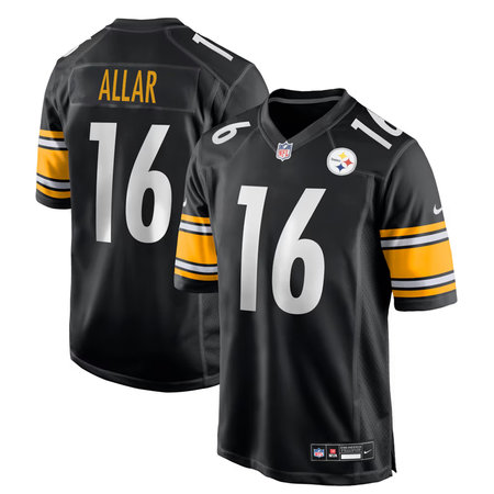 Youth Pittsburgh Steelers #16 Drew Allar Black 2026 NFL Draft Game Jersey
