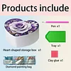 Diamond Painting Rose Heart-Shaped Jewelry Box Decorative Storage Case
