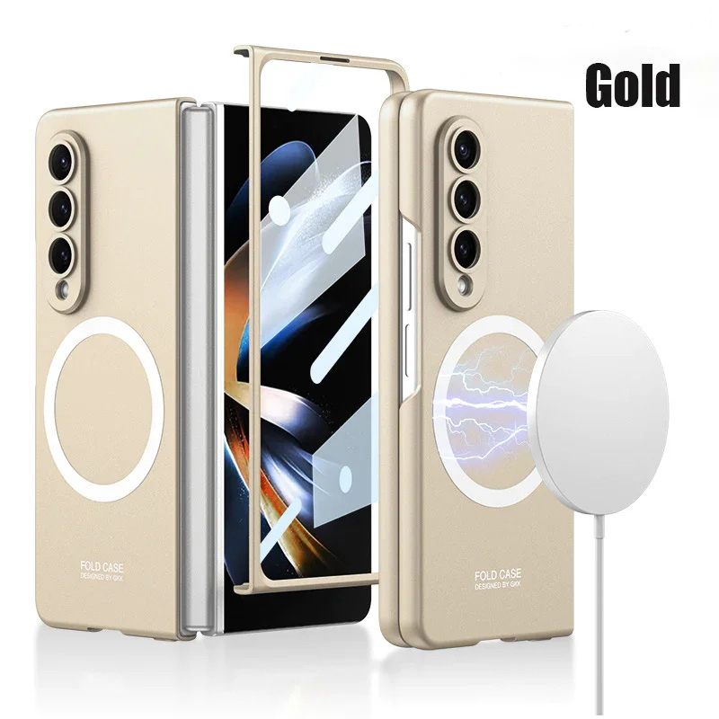 Applicable To Samsung ZFold3/ZFold4 Ultra-Thin Shell Film Wireless Charger Phone Case