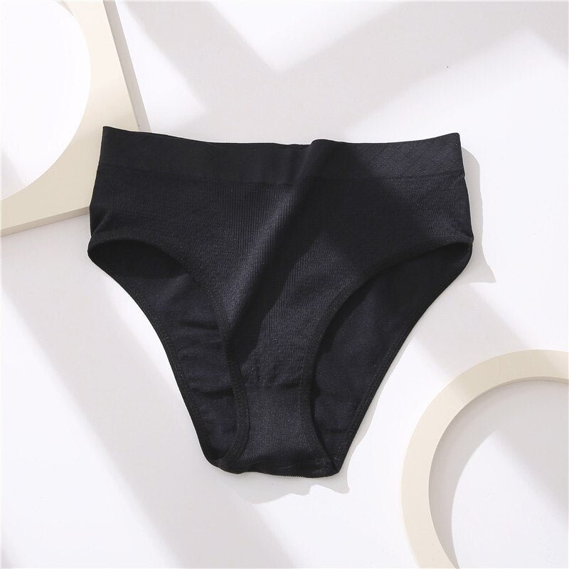 FINETOO Mid-Rise Seamless Underwear Women M-2XL Plus Size Panties 1/2Pcs Soft Ladies Briefs Underpants Female Lingerie 10 Colors