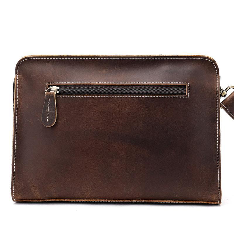 Vintage Leather Business Wallets Large Capacity Clutch Bags