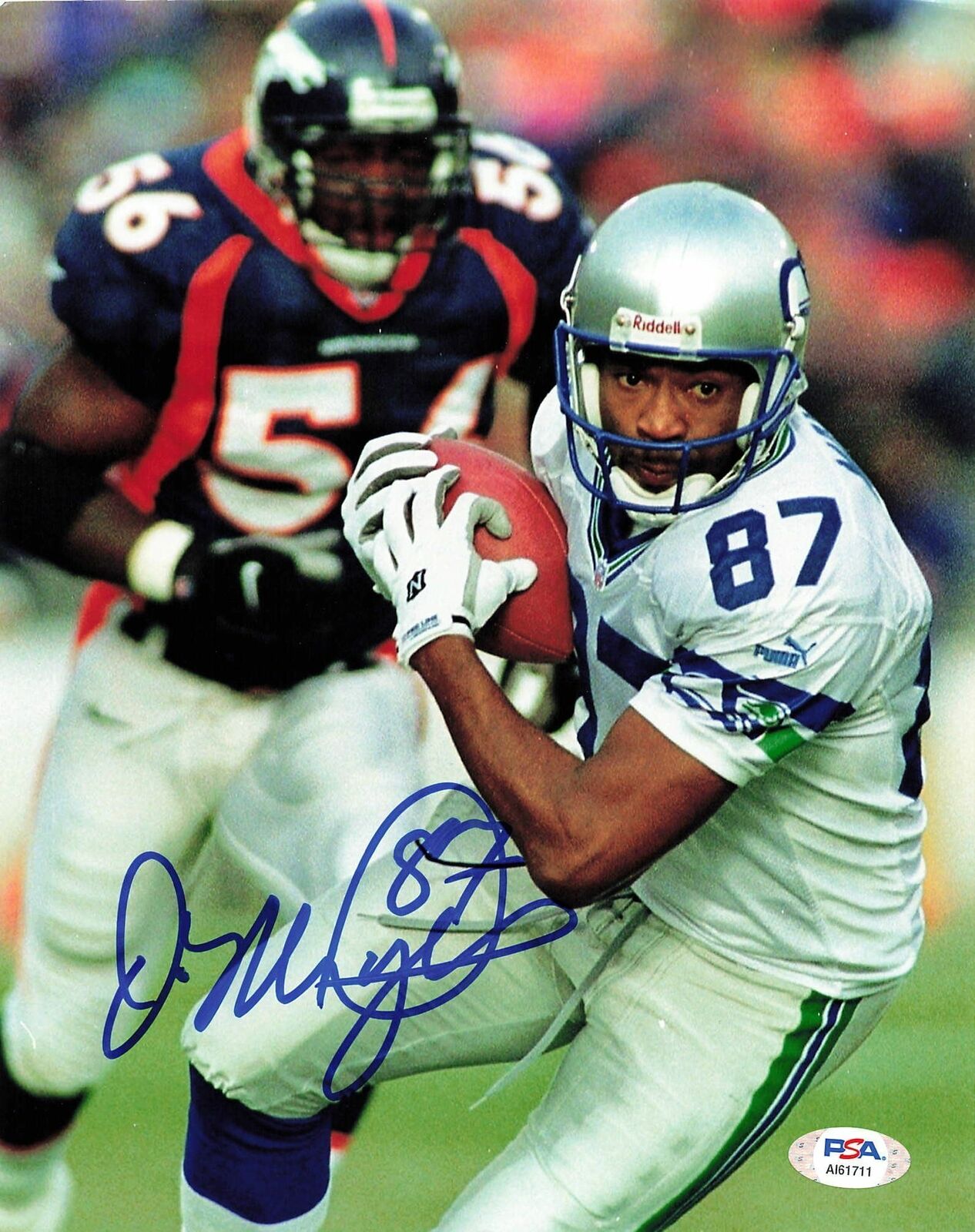 DERRICK MAYES Signed 8x10 Photo Poster painting PSA/DNA Seattle Seahawks Autographed