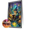 uk.everydayedeals (Limited Stock)Diamond Painting - Full Round - Pumpkin Lamp and Grandp(40*70cm)