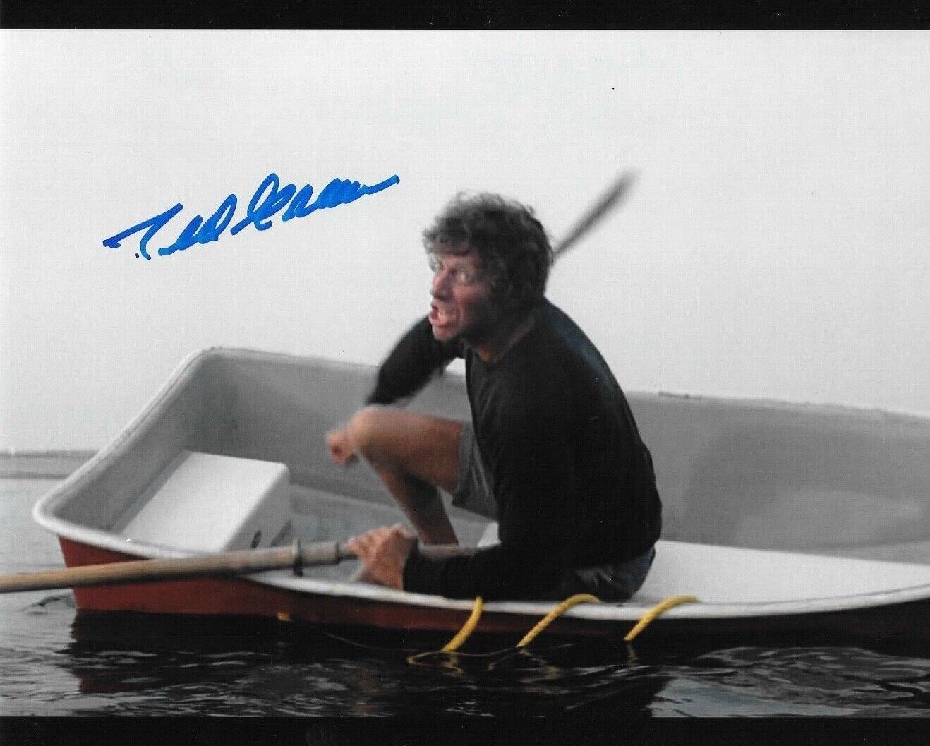 * TED GROSSMAN * signed 8x10 Photo Poster painting * JAWS * PROOF * COA * 11