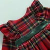 Kid Baby Girls Toddler Red Plaid Bow Dresses Christmas Party Dress