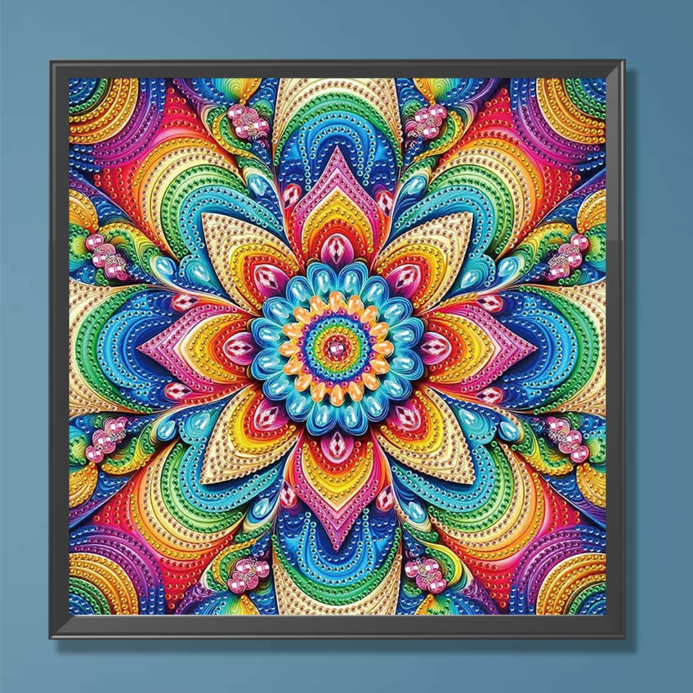 Diamond Painting - Partial Special Shaped Drill - Mandala(Canvas|30*30cm)