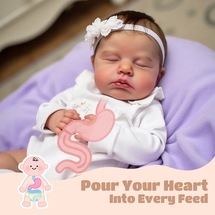 [Drink and Wet System] 12 & 16 Inches Soft and Flexible Full Silicone Reborn Baby Doll, Newborn Girl Dolls Gift for Children