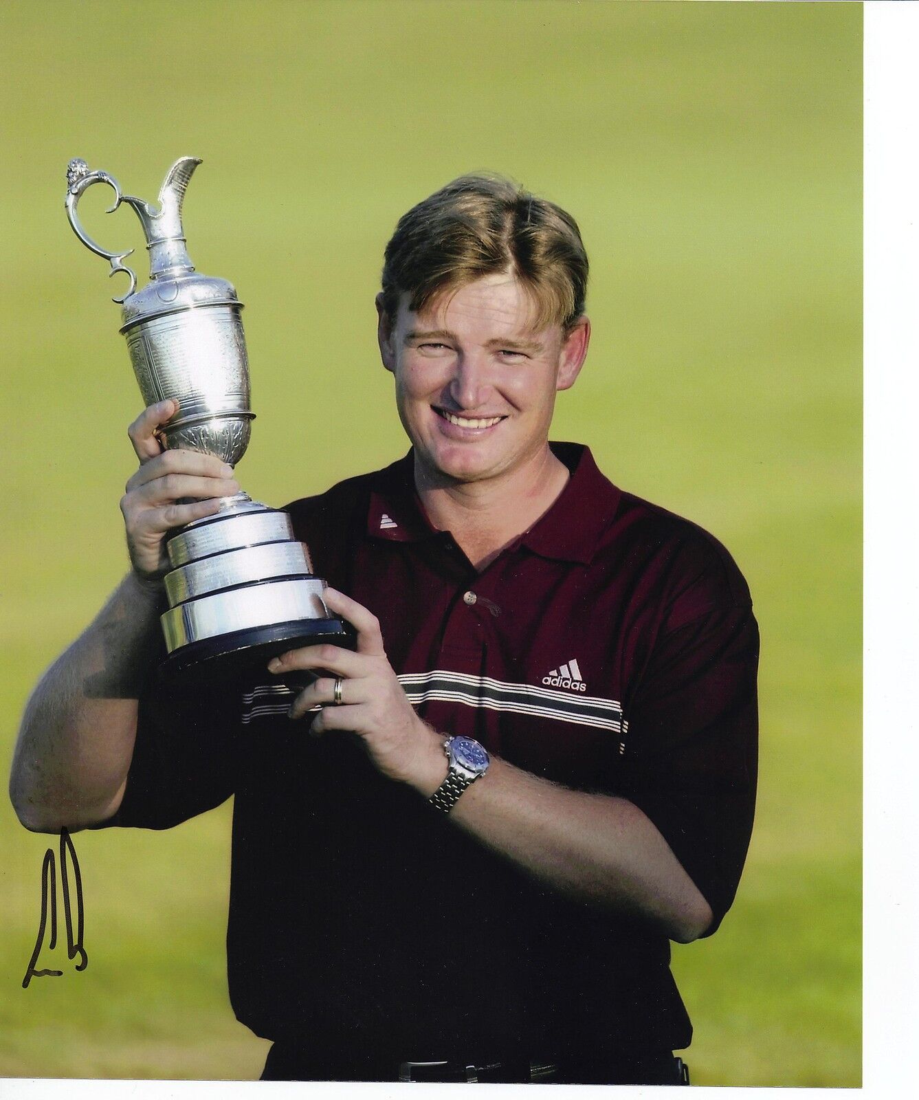 Ernie Els Signed 10X8 Photo Poster painting Open Championship 2002 AFTAL COA (3007)