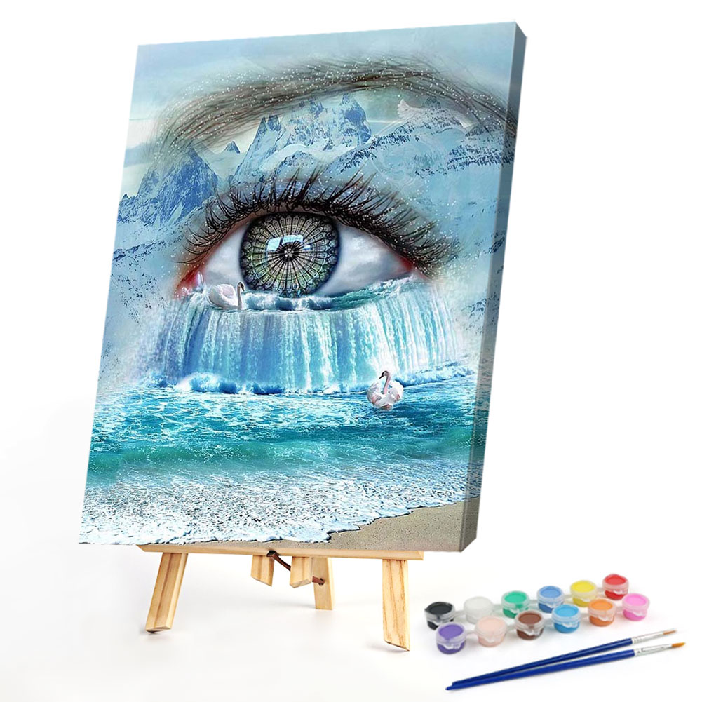 

40*50CM - Paint By Numbers Waterfall Eye, 501 Original