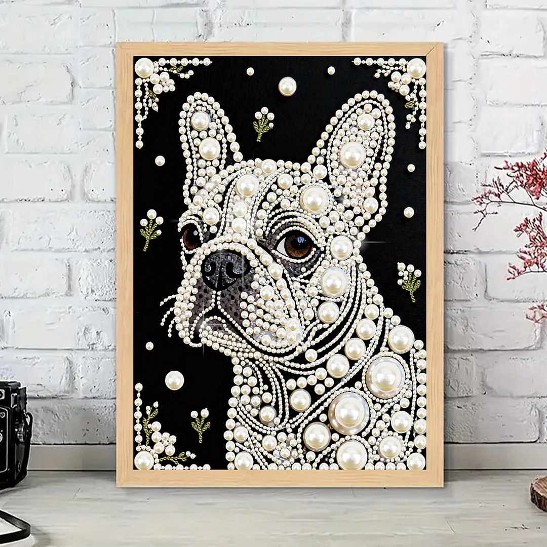 Puppy Special Shaped 5D DIY Partial Drill Diamond Painting Kit Home Art 30x40cm