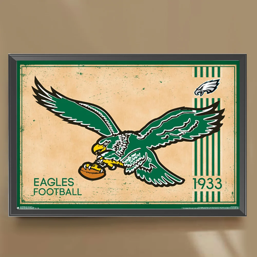 Diamond Painting - Full Round Drill - Philadelphia Eagles(Canvas|45*30cm)