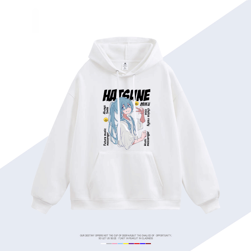 初音未來 聯名衛衣2025秋冬新款 親子情侶裝連帽衛衣