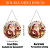 XMAS DIY Acrylic Special Shape Diamond Painting Hanging Pendant Hanging Kit